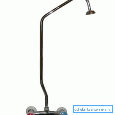 Brausemischer mit steifem Standfuß Brausemischer mit steifem Standfuß