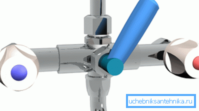 Mischer mit Korkschalter. Mischer mit Korkschalter.