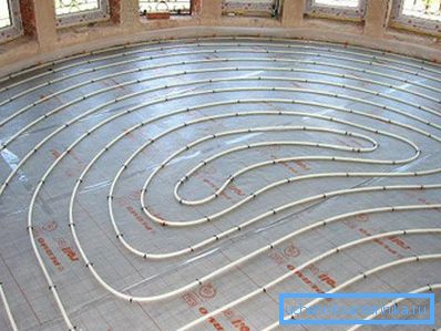 Spiralverlegung aus Metall-Kunststoff