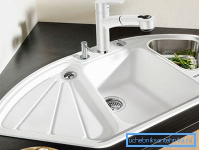 Es sieht aus wie ein Eckmodell, eingebettet in die Tischplatte. Es sieht aus wie ein Eckmodell, eingebettet in die Tischplatte.