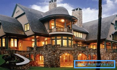 Ein solches Haus heizt nicht mit einem Schwerkraftheizungsnetz Ein solches Haus heizt nicht mit einem Schwerkraftheizungsnetz