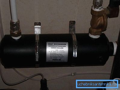 Wärmetauscher zum Aufwärmen von fließendem Wasser Wärmetauscher zum Aufwärmen von fließendem Wasser