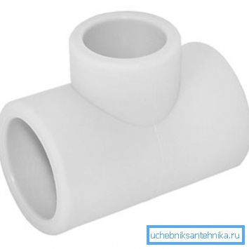 T-Stück für Polypropylenrohre für Sanitär T-Stück für Polypropylenrohre für Sanitär