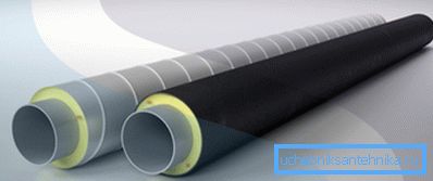Das Rohr 219x6 mit Isolierung kann einen Durchmesser von 300 und sogar 400 mm haben, alles hängt von der Schicht aus Polyurethanschaum ab Das Rohr 219x6 mit Isolierung kann einen Durchmesser von 300 und sogar 400 mm haben, alles hängt von der Schicht aus Polyurethanschaum ab