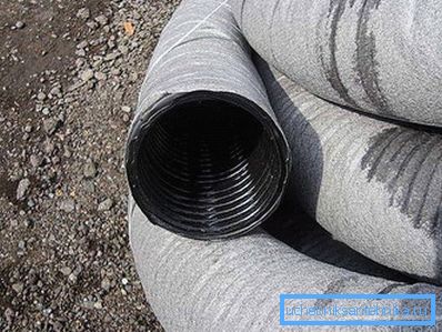 Geotextilverpackte Rohre
