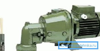 Selbstansaugende Kreiselpumpe mit externem Ejektor. Selbstansaugende Kreiselpumpe mit externem Ejektor.