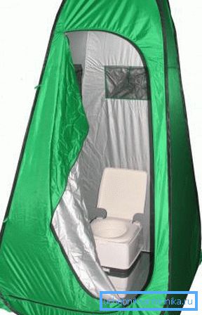 Touristenzelt für Toilette oder Dusche Touristenzelt für Toilette oder Dusche