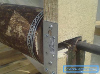 Verstärken Sie das Rack mit einem Metallstreifen. Verstärken Sie das Rack mit einem Metallstreifen.