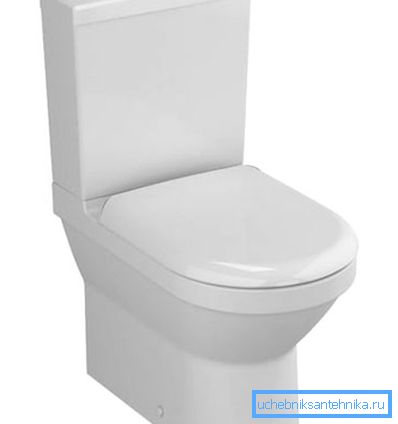 Kompakte Toilette montiert Kompakte Toilette montiert