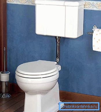 Toilette mit separater Zisterne Toilette mit separater Zisterne