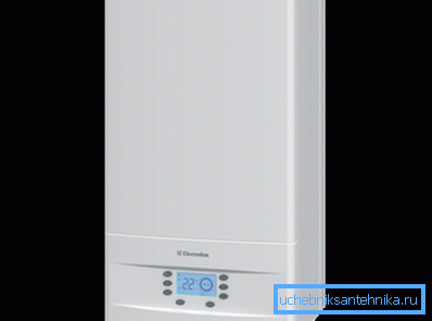 Universalkesselkessel der Marke Electrolux mit der Möglichkeit der Wandmontage
