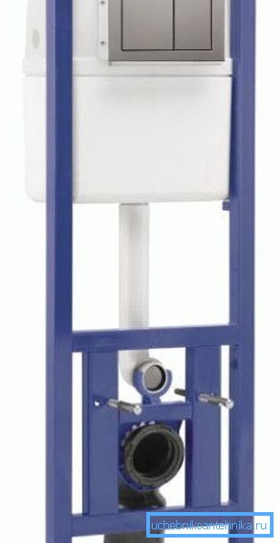 Eine schmale Installation für eine hängende Toilette kann nur 400 mm breit sein. Eine schmale Installation für eine hängende Toilette kann nur 400 mm breit sein.