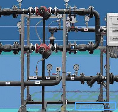 Der thermische Punkt enthält die Hauptsteuergeräte der Heizungsanlage.