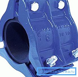 Option eines Gusseisenreparatursystems mit Gummidichtung Option eines Gusseisenreparatursystems mit Gummidichtung