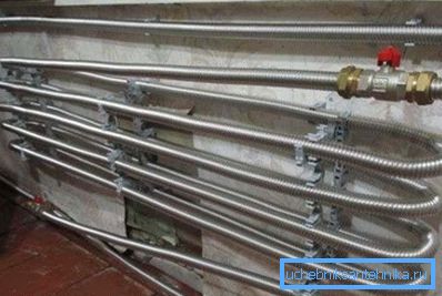 Option eines Wellrohres zum Heizen aus Edelstahl Option eines Wellrohres zum Heizen aus Edelstahl