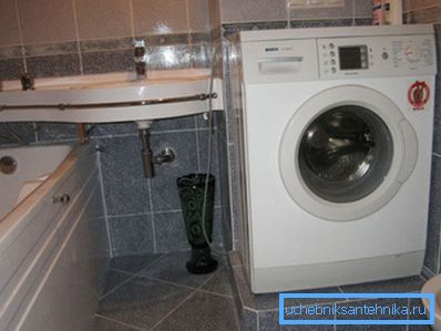 Die Lage der Waschmaschine im Badezimmer Die Lage der Waschmaschine im Badezimmer