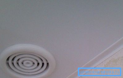 Belüftung an der Decke Belüftung an der Decke