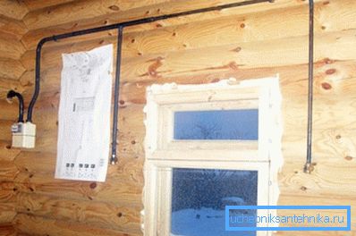 In Innenräumen ist nur die Installation einer offenen Gasleitung zulässig. In Innenräumen ist nur die Installation einer offenen Gasleitung zulässig.
