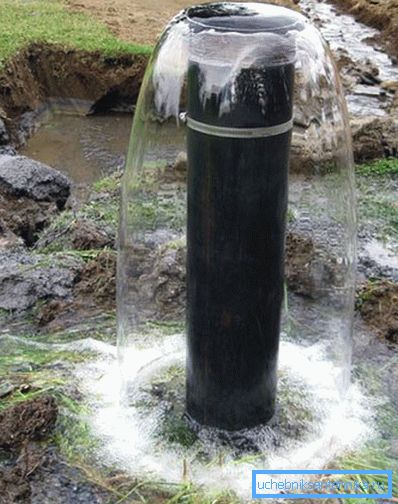 Wasser nach der Brunnenreinigung Wasser nach der Brunnenreinigung