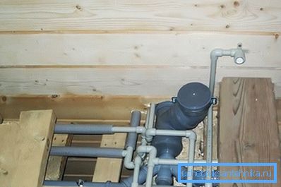 Klempnerarbeit und Abwasser in einem Holzhaus Klempnerarbeit und Abwasser in einem Holzhaus