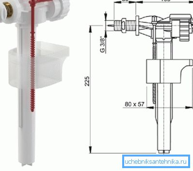 Das Füllventil ist ein wichtiges Element des Gesamtsystems. Das Füllventil ist ein wichtiges Element des Gesamtsystems.