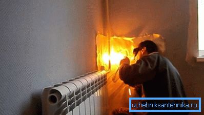 Ersetzen des Abschnitts der Heizstufe in der Ecke. Ersetzen des Abschnitts der Heizstufe in der Ecke.